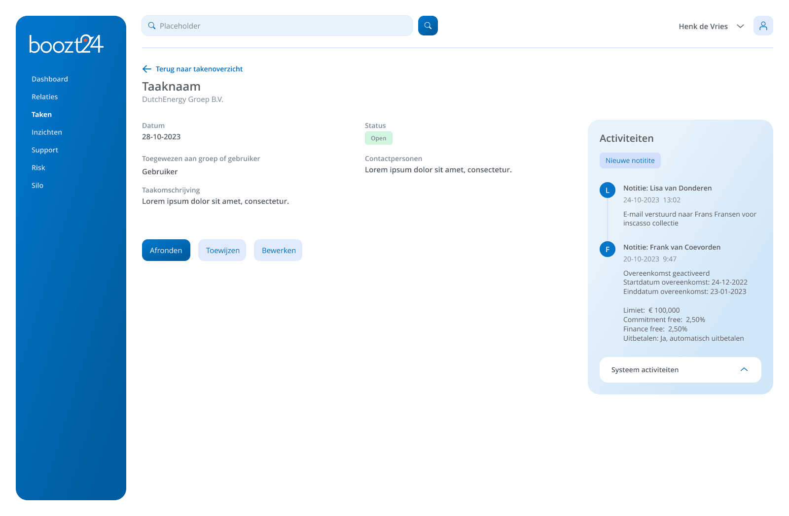 Task Detail View